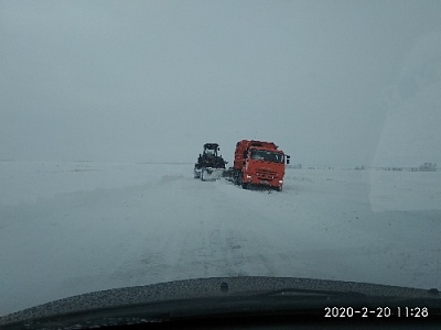 В малых сёлах Нагайбакского района ещё не везде очищены дороги от снега