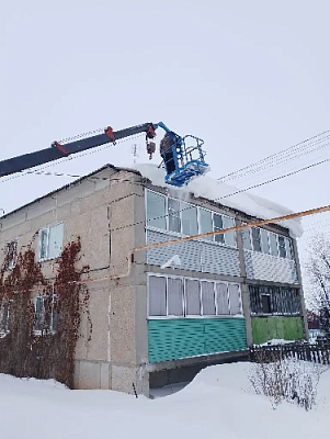 Убрать снег и сосульки 