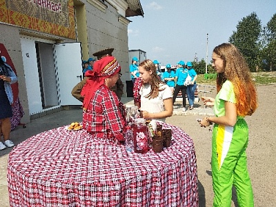 Нагайбакский район встречает спортсменов баурсаками
