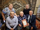 Поздравили ветерана труда