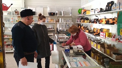 В Нагайбакском районе проводятся рейды по магазинам с проверкой карантина 