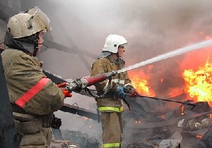 В Остроленке сгорел дом