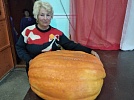 Похвалились огурдыней и гигантской тыквой 