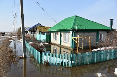 Мартовское половодье затопляет дома