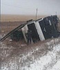 В Нагайбакском районе перевернулся грузовик