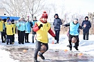 Парижане не только голосовали, но и бегали на Весёлых стартах