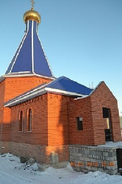 Горняки помогли построить храм в Нагайбакском районе